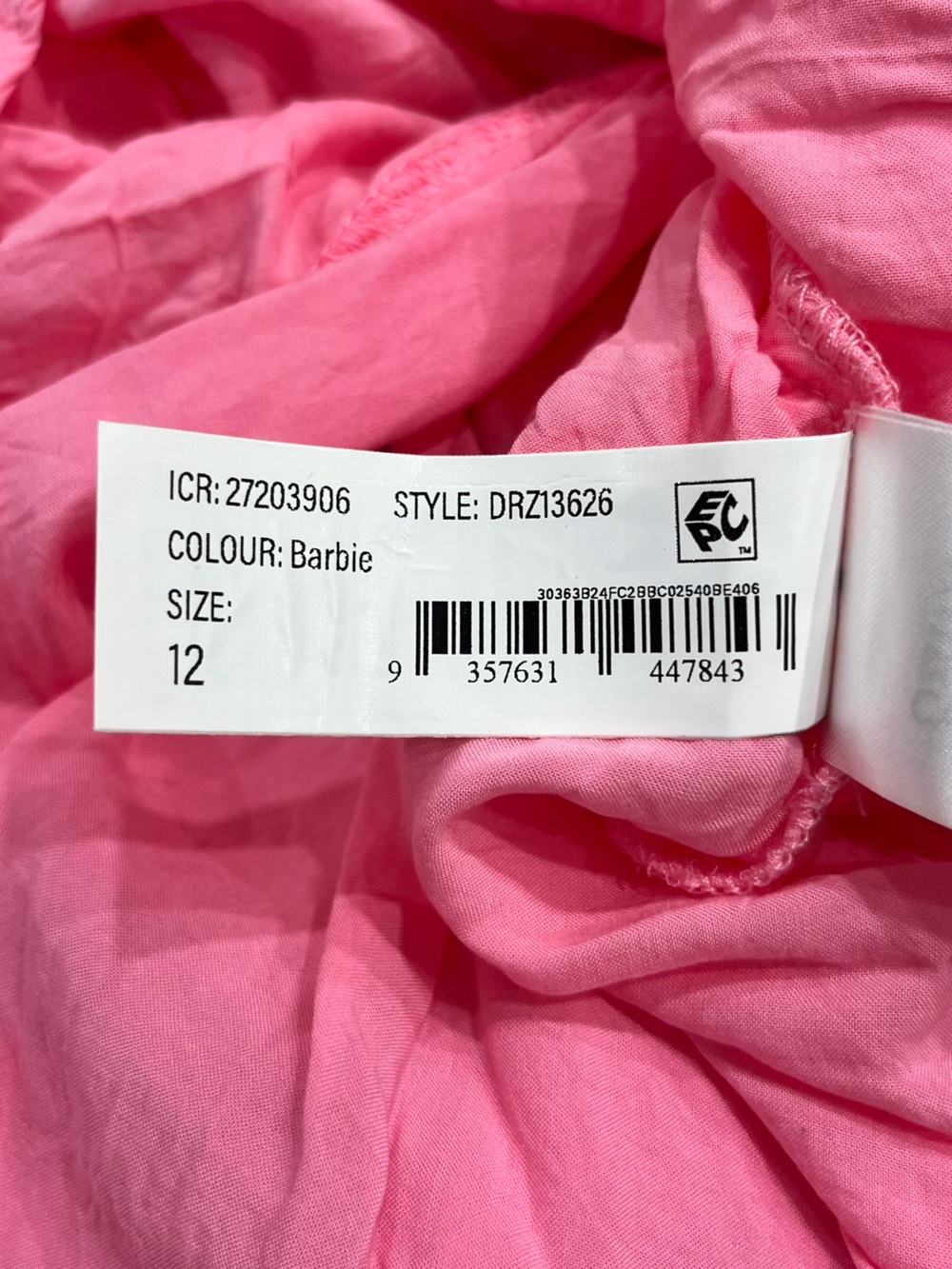 Ever New Milan 100% Linen Bright Pink Bardot Midi Dress | Off-Shoulder Open Back - Picture 13 of 13